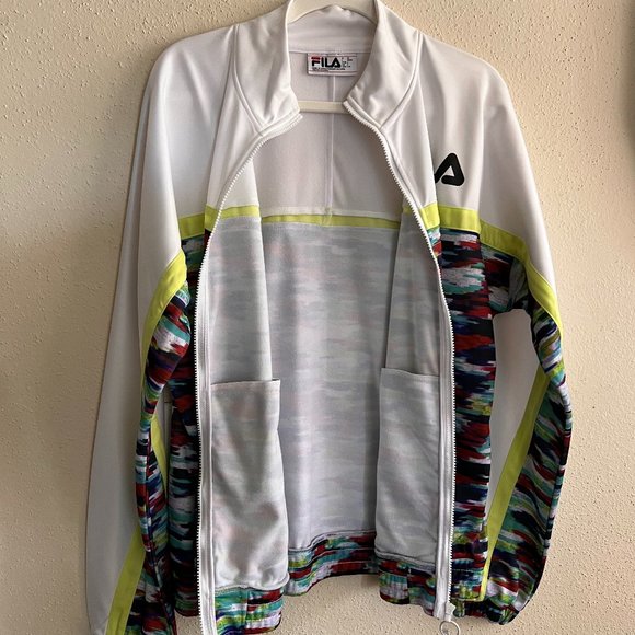 FILA Multicolor Track Jacket, Size Large - Picture 5 of 8
